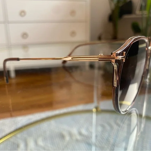 Tom Ford TF897-K 48F 55mm Round Sunglasses Dark Brown / Gradient Tom Ford TF897-K 48F 55mm Round Sunglasses Dark Brown / Gradient main image 4